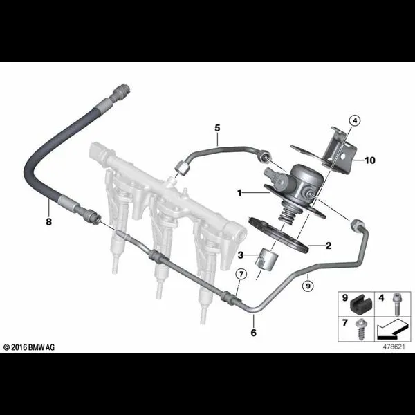 Насос высокого давления/трубопроводы