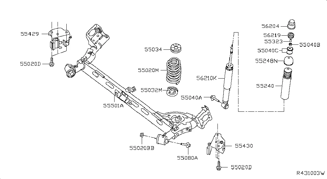 Задняя подвеска; MEMBER