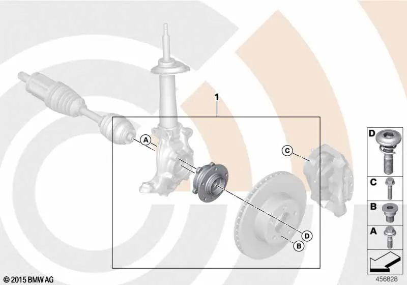 Рем.комплект ступицы переднего колеса