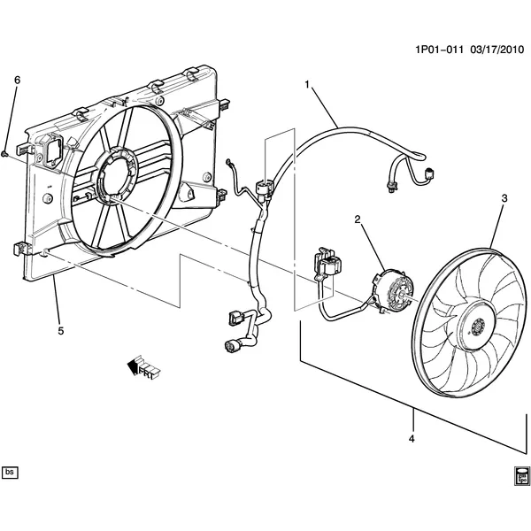 ENGINE COOLANT FAN (LUJ/1.4C,LUW/1.8H)