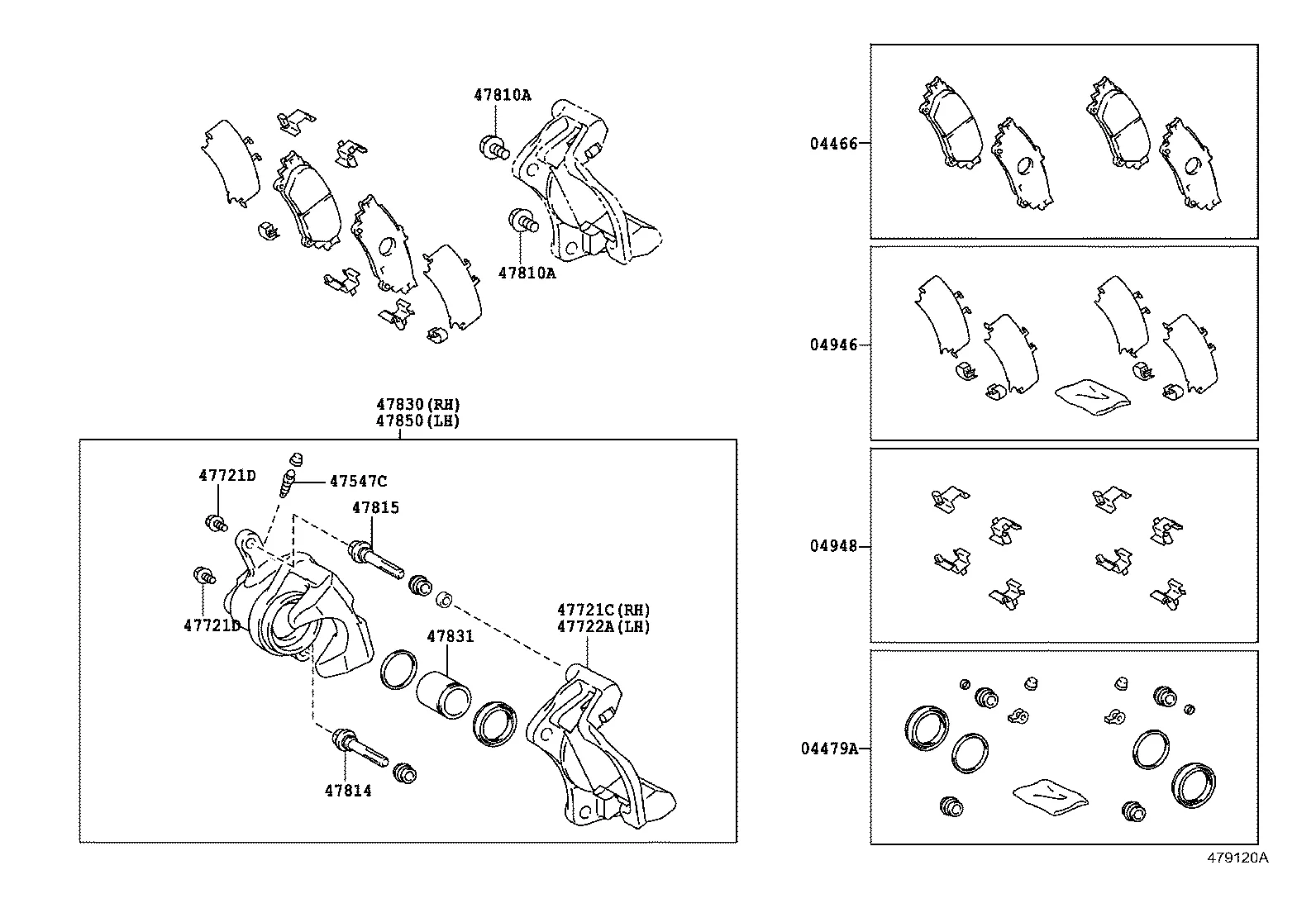 REAR DISC BRAKE CALIPER & DUST COVER
