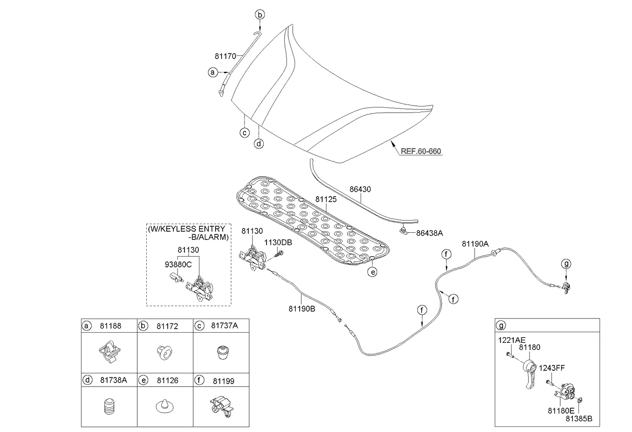 отделка капота