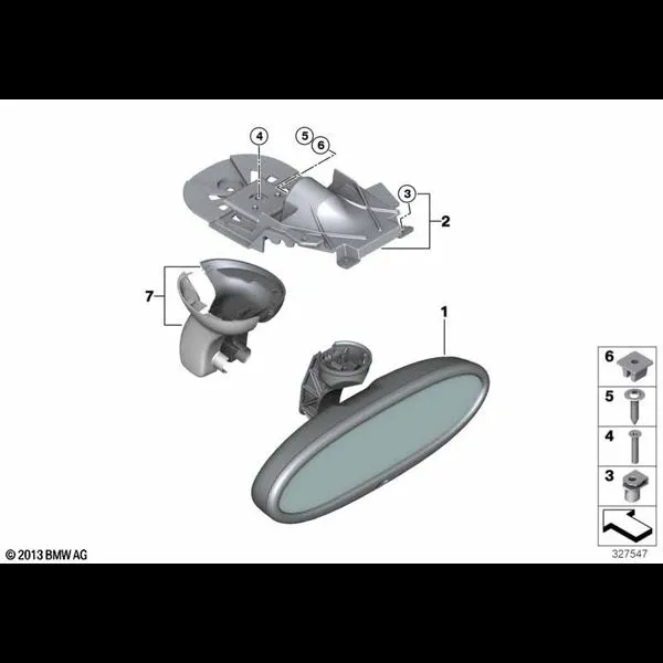 Внутр.зеркало с автоматич.затемнением