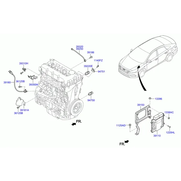 электронный блок управления двигателем