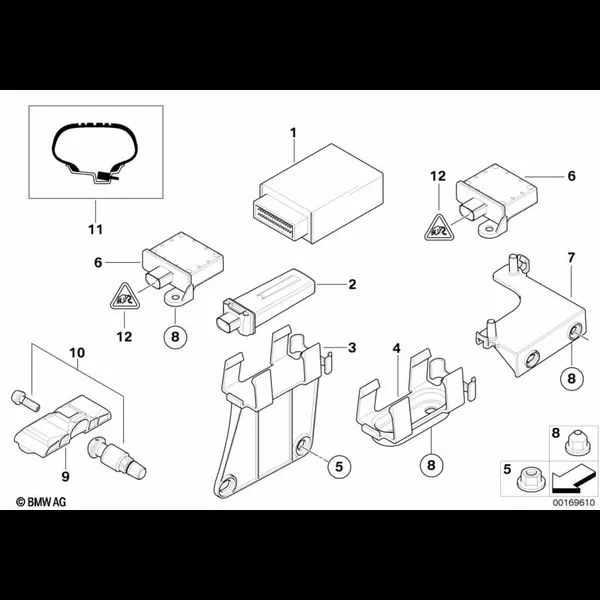 ЭБУ сист.контроля давления в шинах (RDC)