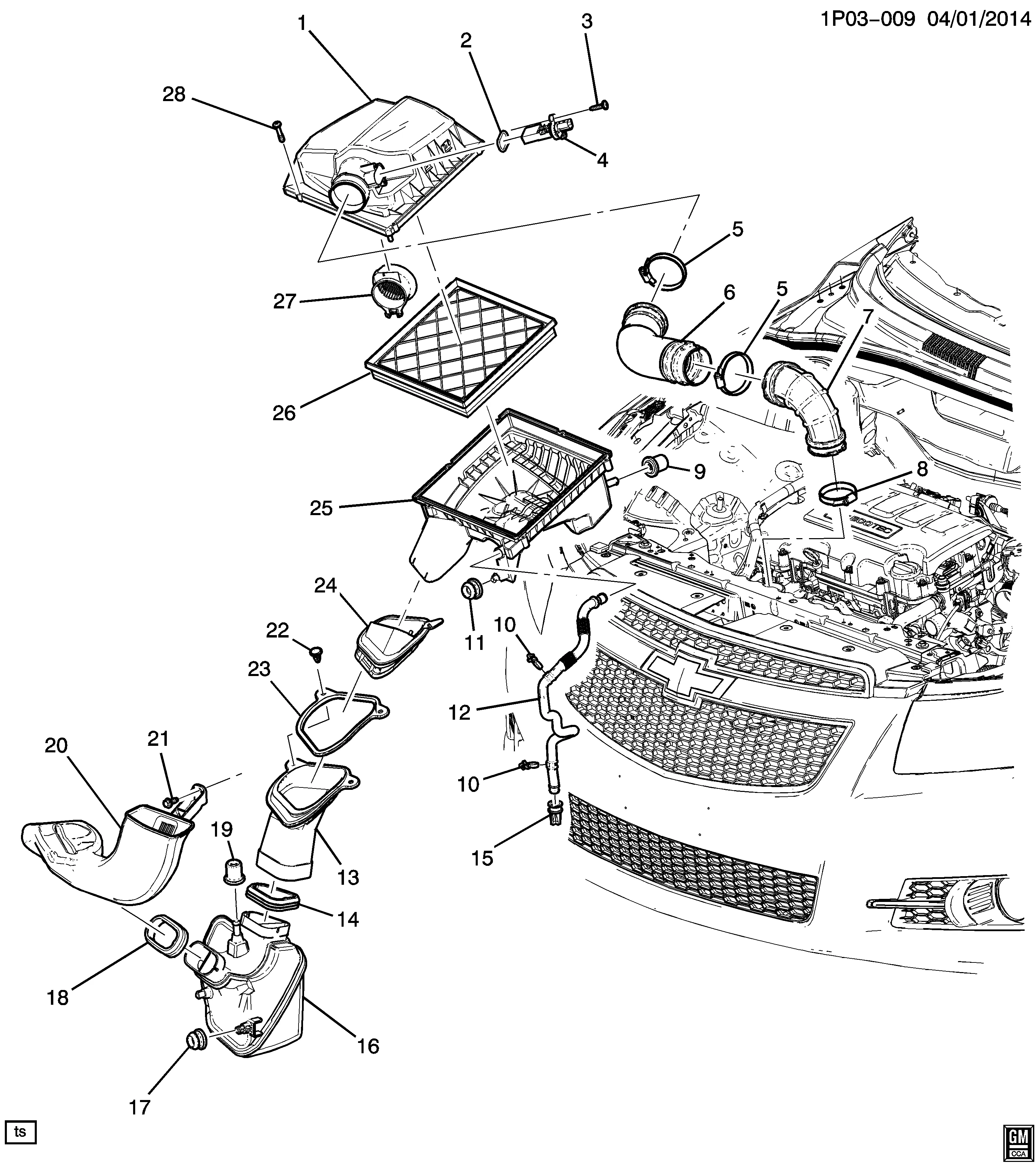 AIR INTAKE SYSTEM (LUJ/1.4C)