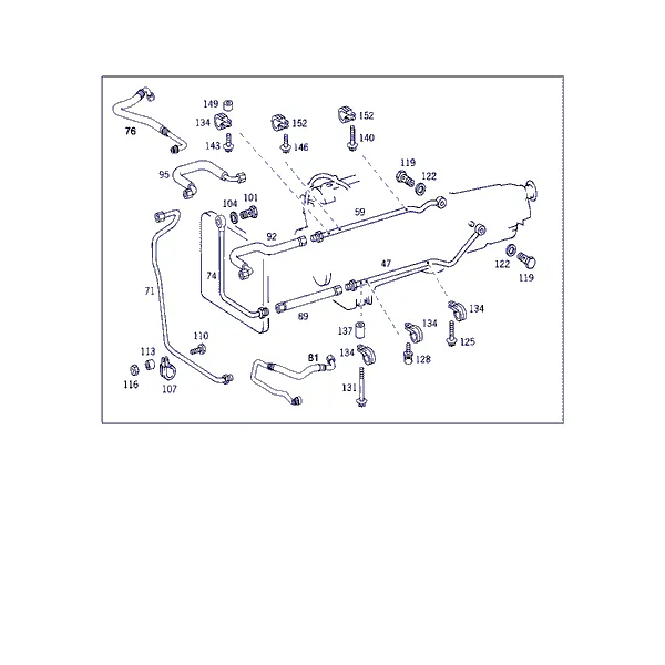 НАВЕС. ДЕТ. КП, МАСЛОЗАЛ.ТРУБКА C-КЛАСС SSE