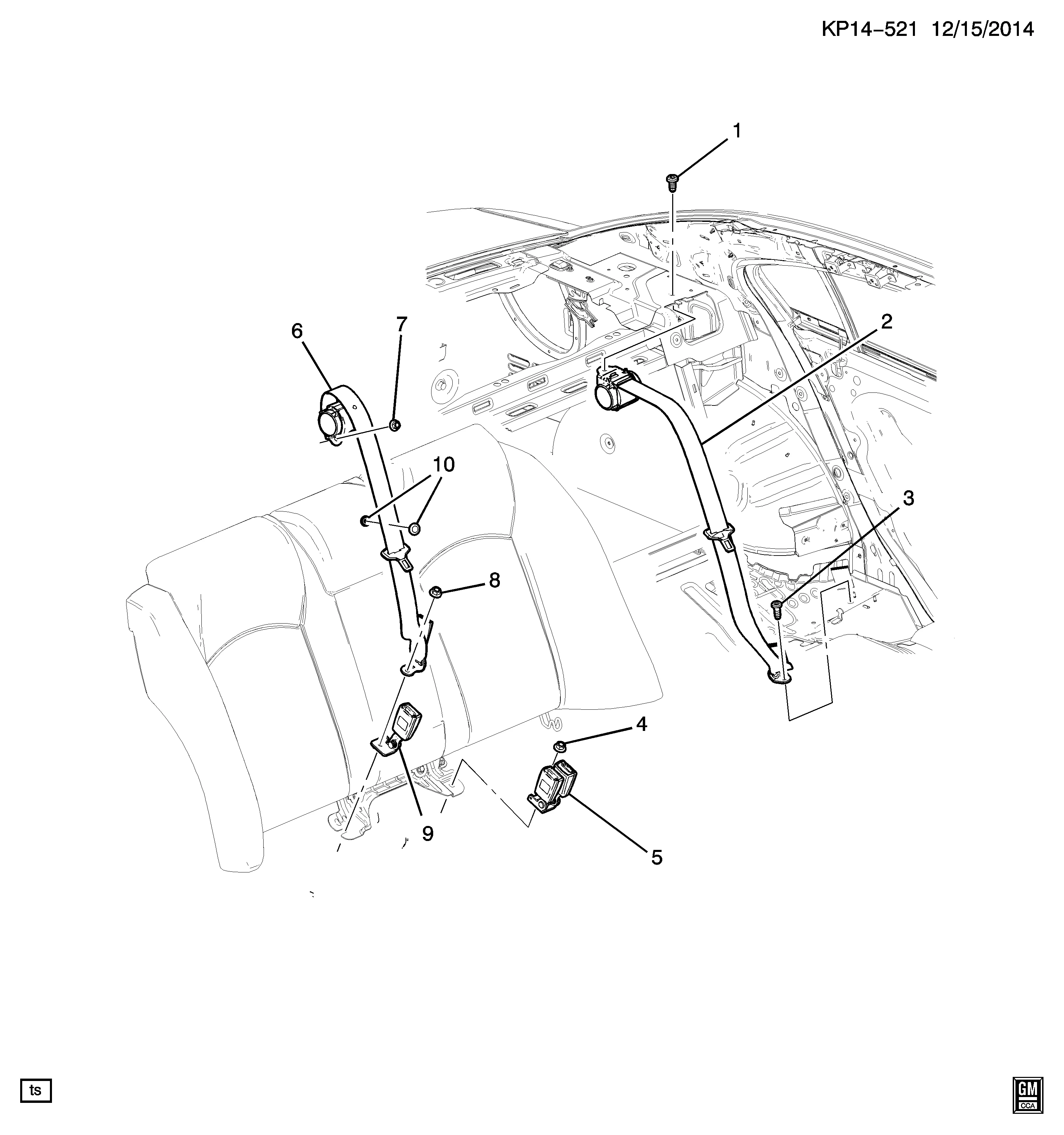 РЕМНИ БЕЗОПАСНОСТИ / ЗАДНИЕ