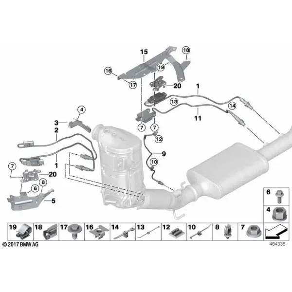 Датчики выхлопных газов и зонд NOX