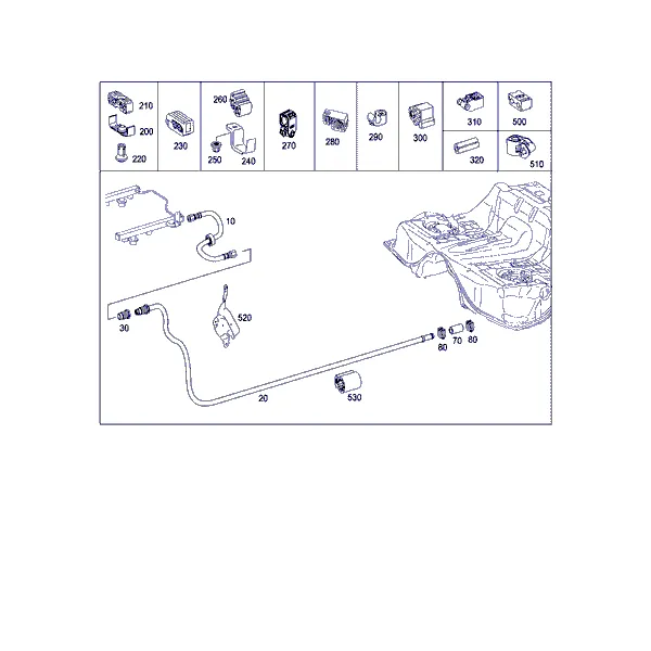 ТОПЛИВОПРОВОДЫ, А/М С БЕНЗ. ДВИГАТЕЛЯМИ