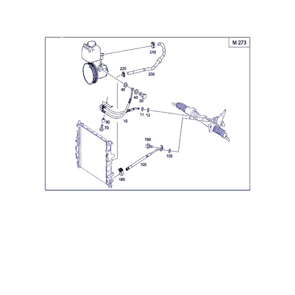 КОМПЛЕКТ ТРУБОК ДЛЯ А/М С БЕНЗ. ДВИГ.