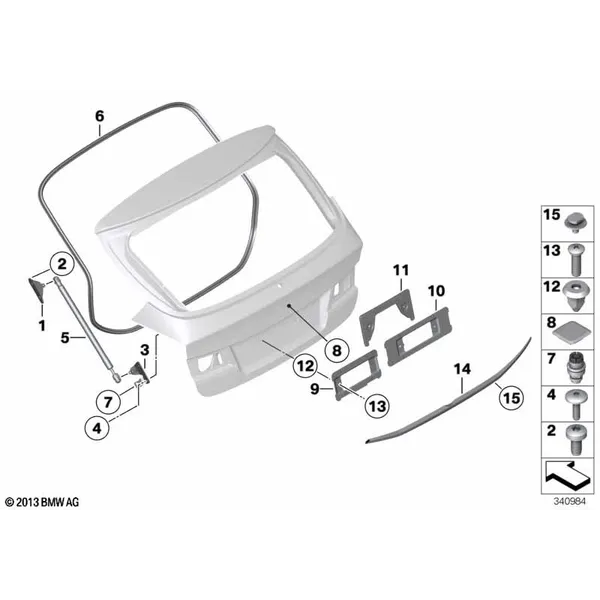 Багажная дверь, дополнительные элементы
