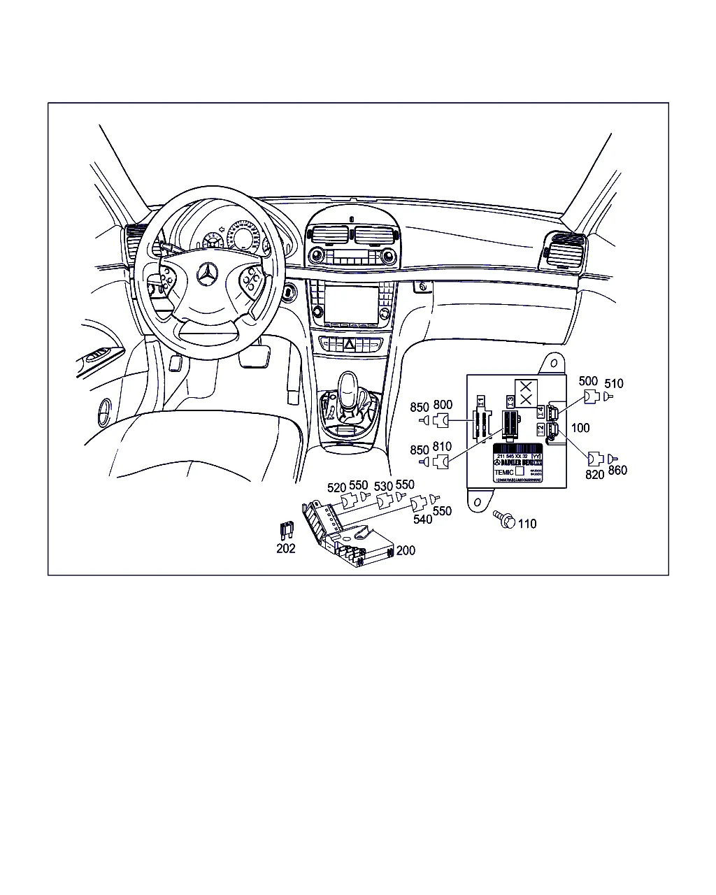 КОММУТ.ОТСЕК В ПРОСТР. ДЛЯ НОГ ПЕР.ПАСС.