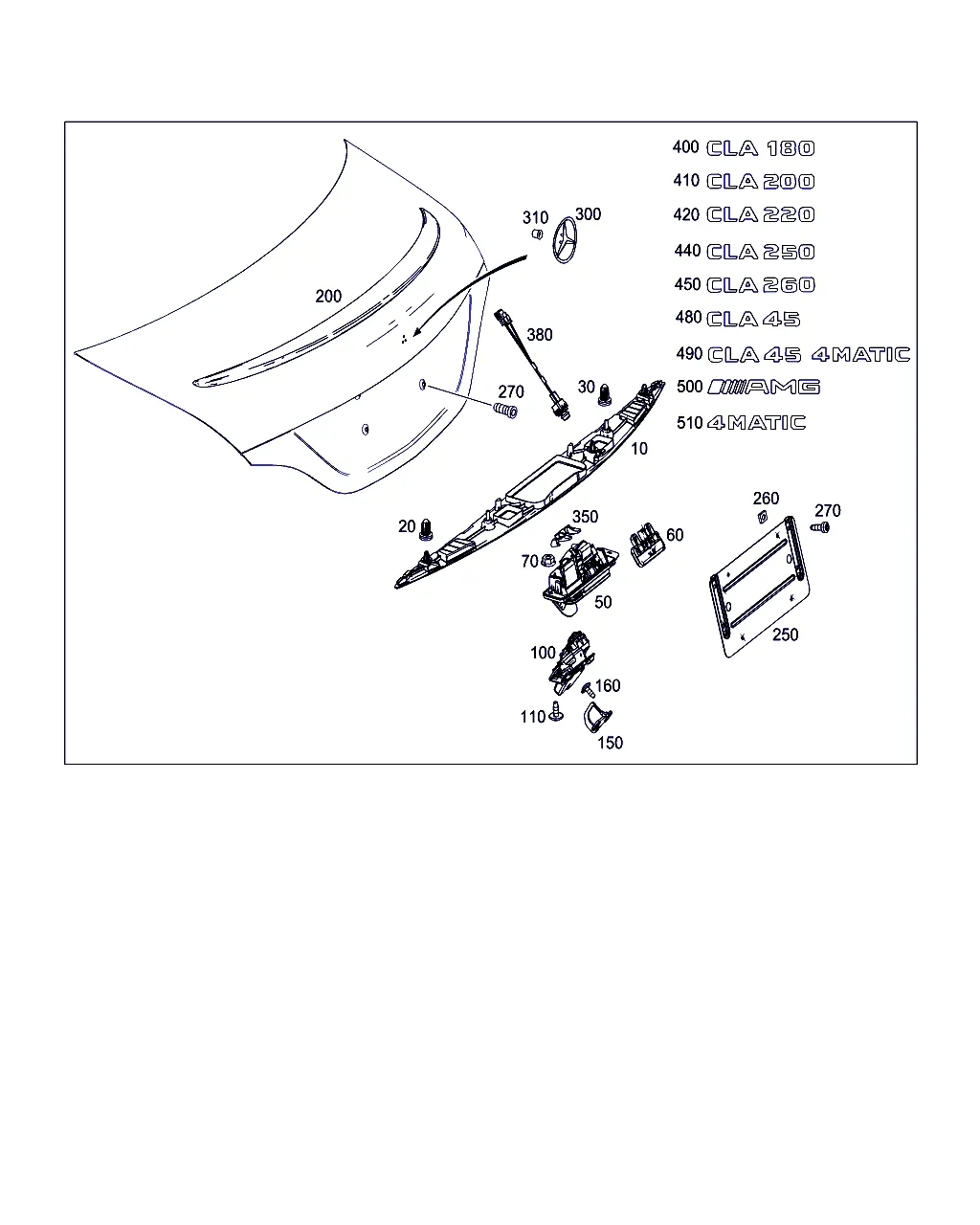 ЗАМОК-ЗАЩЕЛКА КРЫШКИ БАГАЖНИКА, НАВЕСН. ДЕТАЛИ КРЫШКИ БАГАЖНИКА