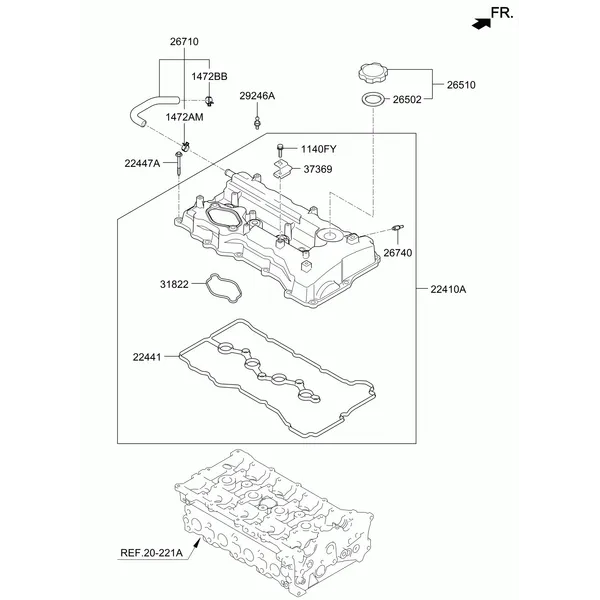 Крышка головки цилиндров