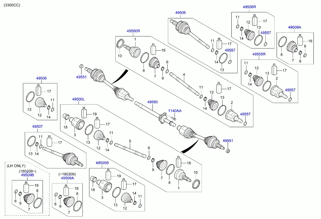 DRIVE SHAFT - FRONT
