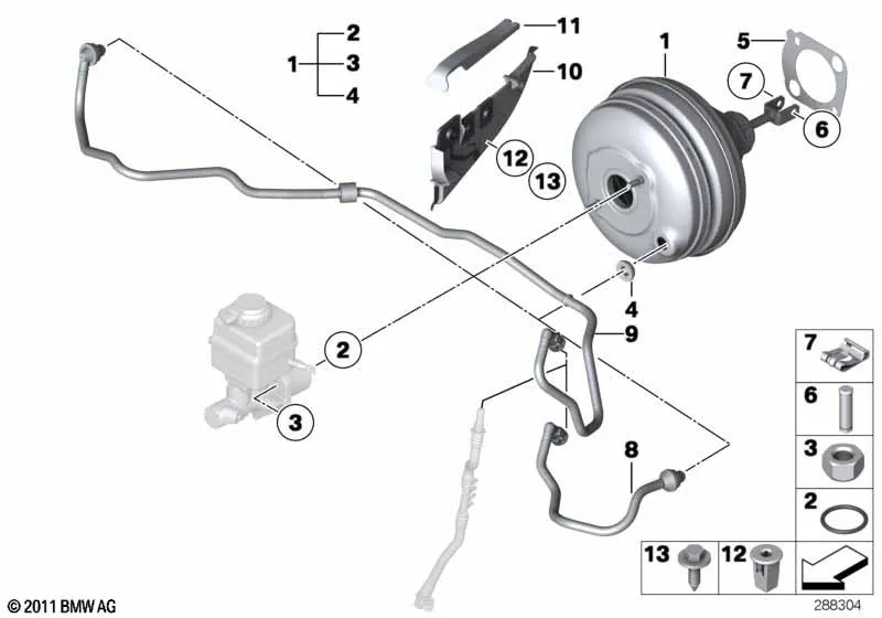 Вакуумный усилитель тормозов