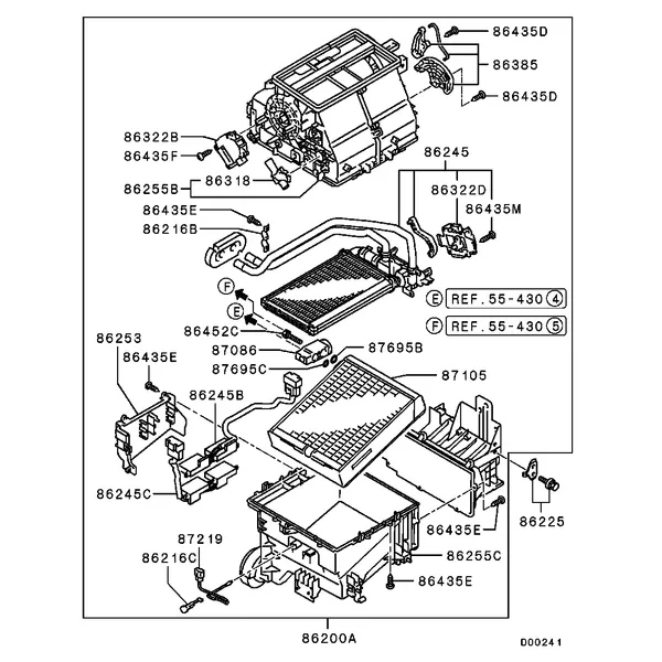 ОТОПЛ., КОНДИЦ. И ВЕНТИЛЯЦИЯ - ОТОПИТЕЛЬ И ТРУБКИ