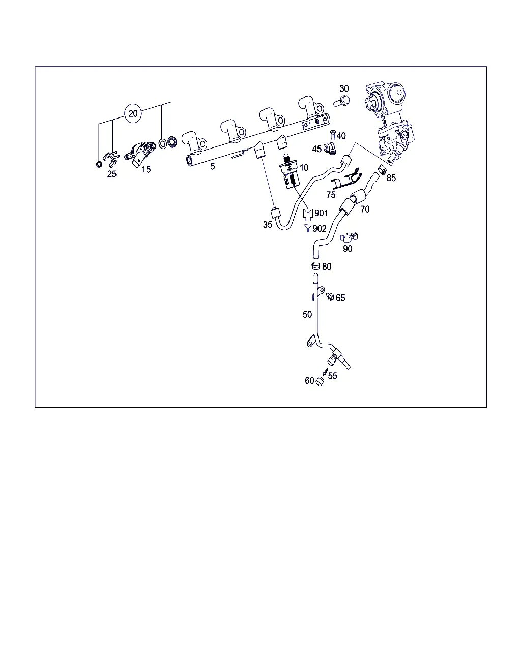 ТОПЛИВНАЯ РАМПА, ТОПЛИВОПРОВОДЫ И ТОПЛИВНЫЕ ФОРСУНКИ