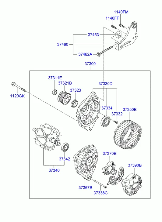 Генератор в сборе