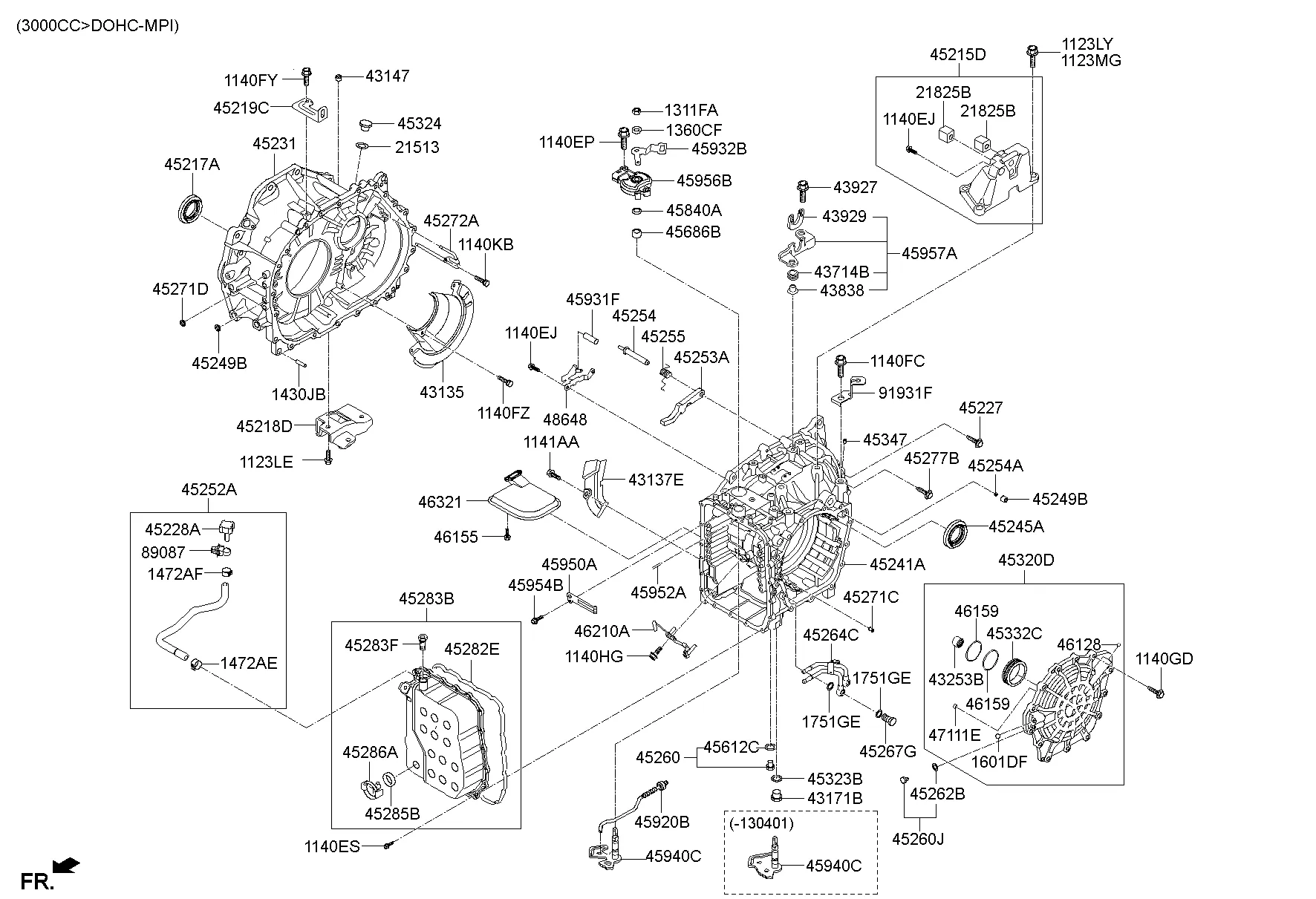 AUTO TRANSMISSION CASE; 2