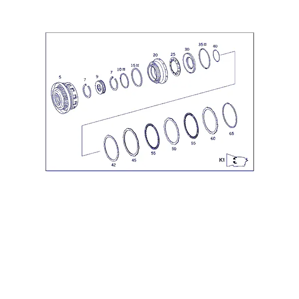 МУФТА K1,ПЕРЕДНИЙ ПЛАНЕТАРНЫЙ РЯД