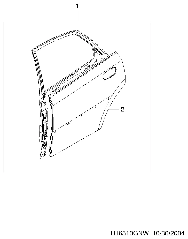 ПАНЕЛЬ ЗАДНИХ ДВЕРЕЙ (6310)