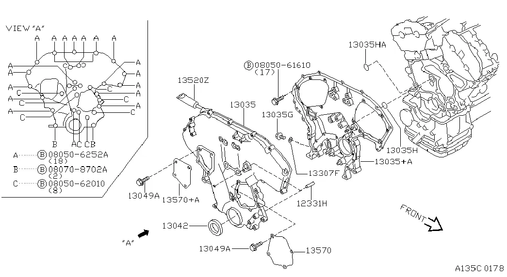 Передняя крышка, вакуумный насос и крепления