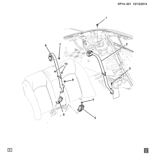 РЕМНИ БЕЗОПАСНОСТИ / ЗАДНИЕ