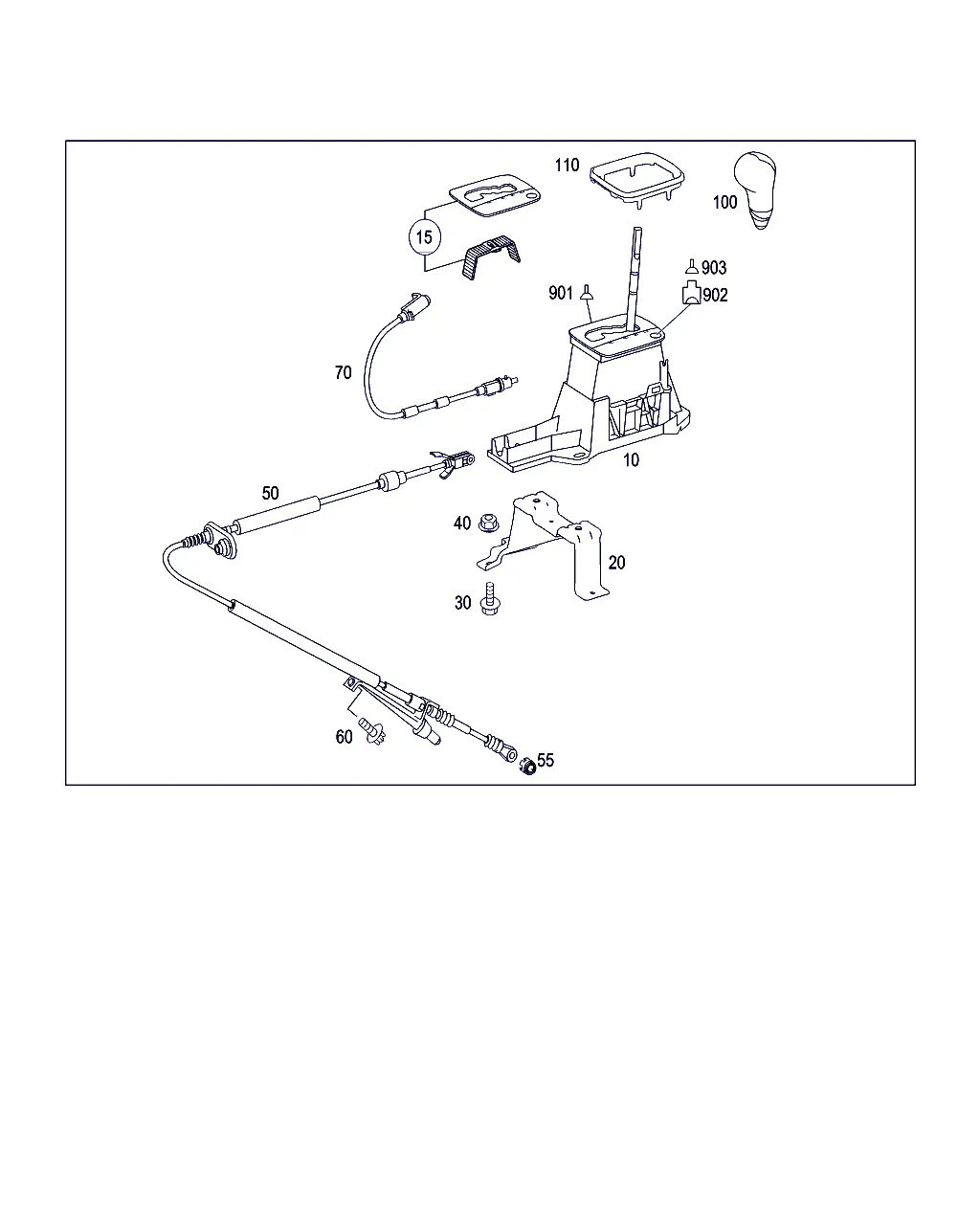 МЕХАНИЗМ СЕЛЕКТОРА АКП НА ЦЕНТР. КОНСОЛИ
