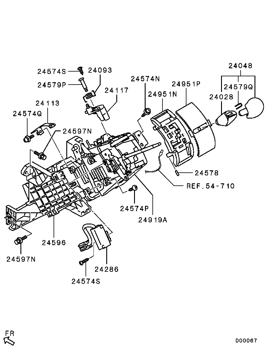 АКПП - НАПОЛЬНЫЙ СЕЛЕКТОР АКПП