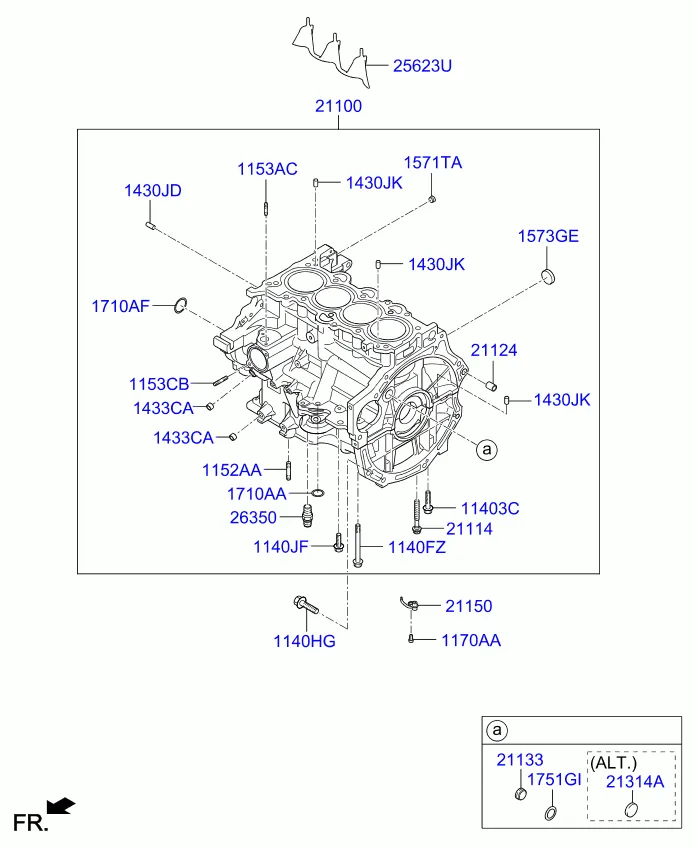 блок цилиндров в сборе