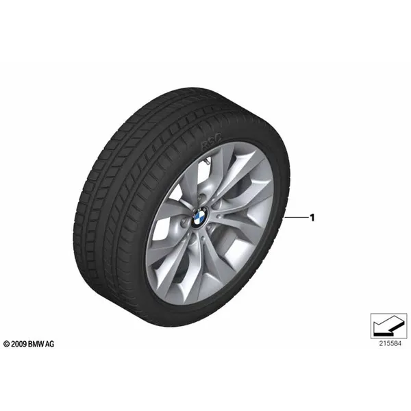 Колесо в сб.зим.V-образн.сп.318 - 17"