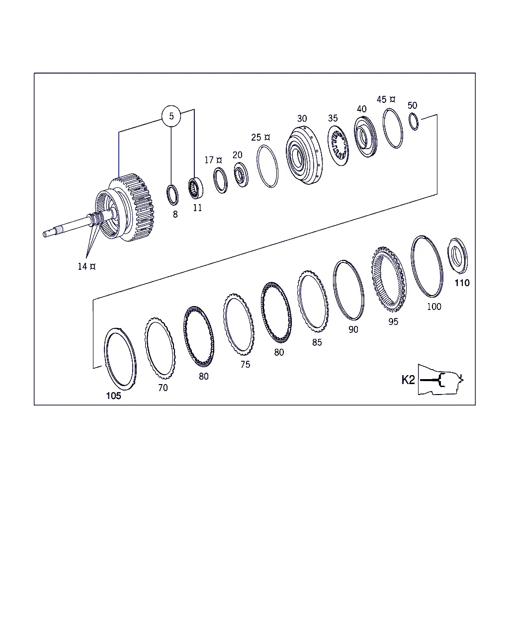 МУФТА K2,(ПРИВОДНОЙ ВАЛ)