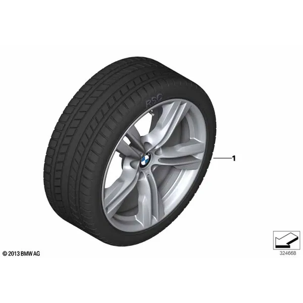 Колесо в сб.зим.M сдвоенн.сп.467M - 19"