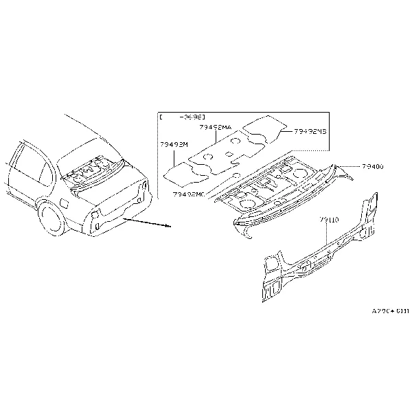 Задняя панель и крепления