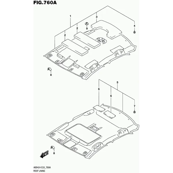 760A - ОБИВКА КРЫШИ