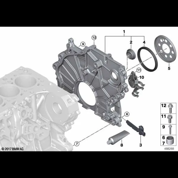 Корпус блока ГРМ