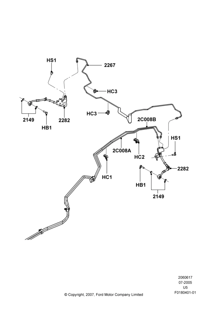 17C - REAR BRAKE LINES; 19/JUL/2005-16/DEC/2010