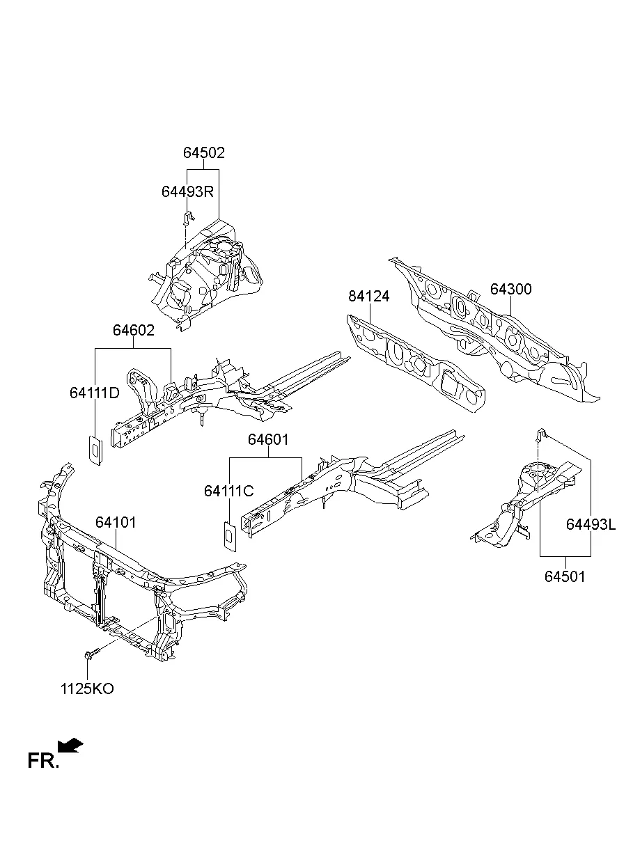 FENDER APRON & RADIATOR SUPPORT PANEL