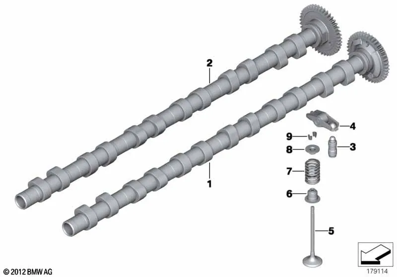 Распредвал механизма газораспределения