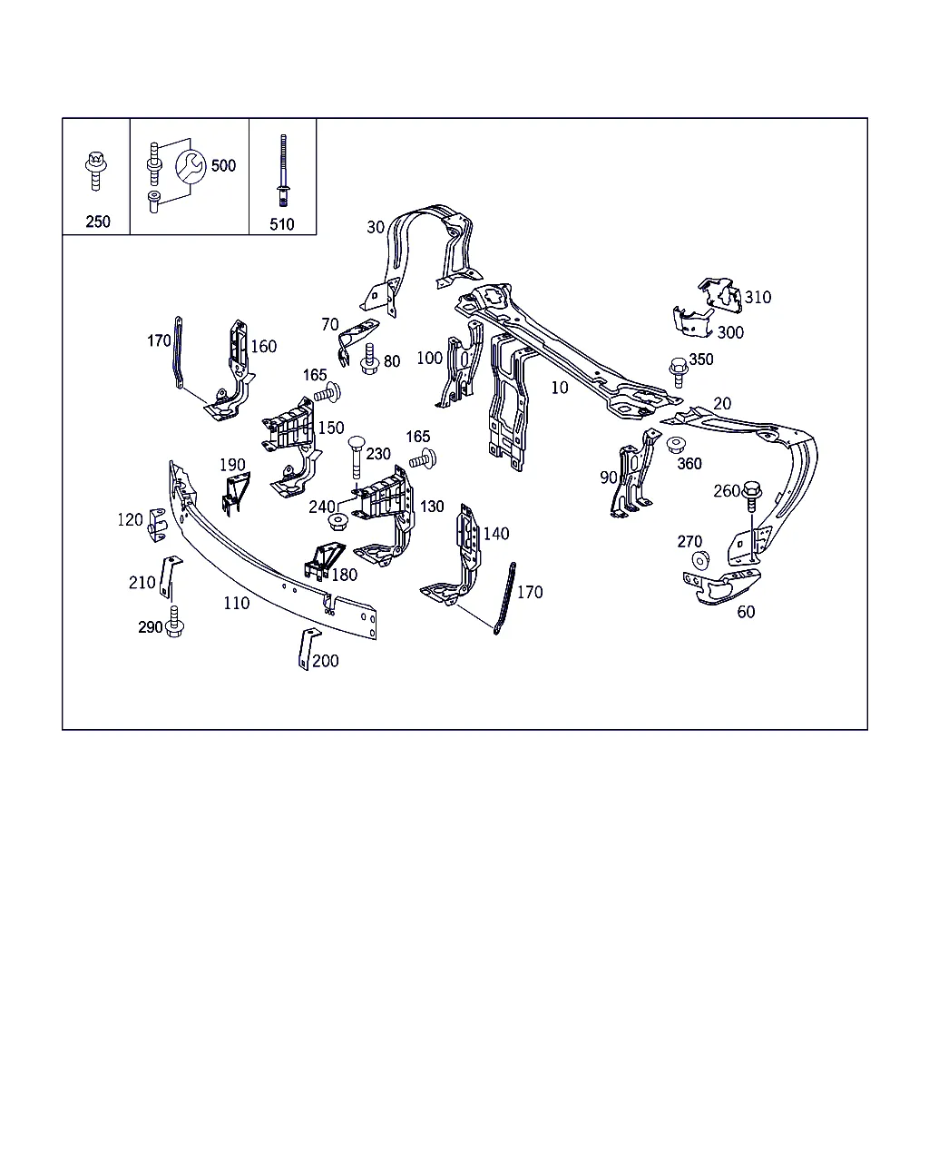 ПЕРЕД. ЭЛЕМ. ЖЕСТКОСТИ И ОПОРА РАДИАТОРА