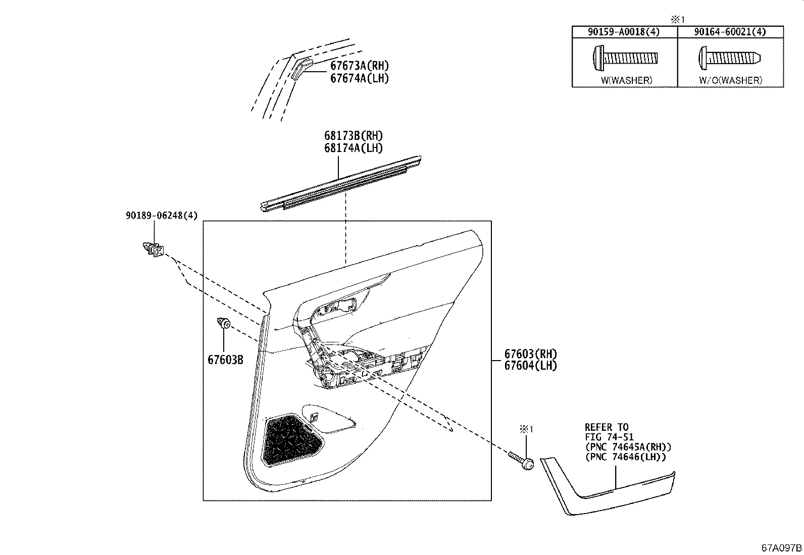 REAR DOOR PANEL & GLASS