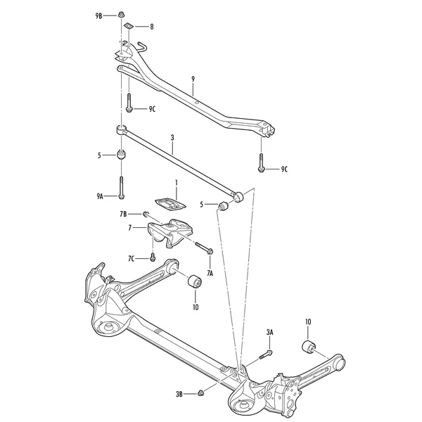 Подрамник для привода задней оси D >> - 01.07.2013