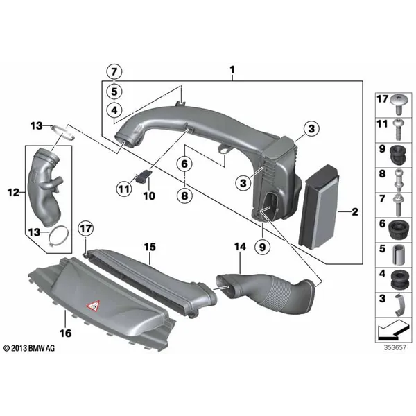 Глушитель шума всас./смен.элем.фил./HFM