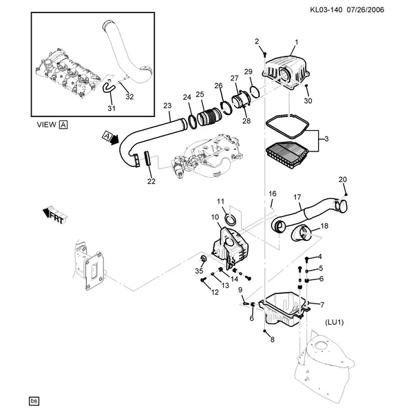 ВПУСКНАЯ ВОЗДУШНАЯ СИСТЕМА (LU1/3.2G)