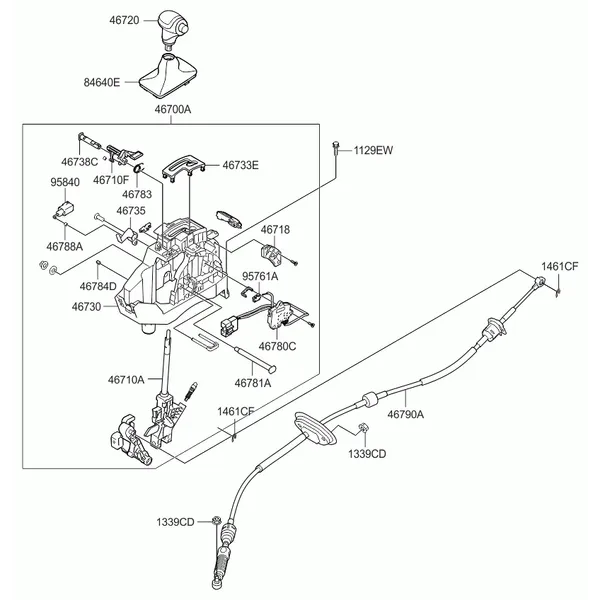 SHIFT LEVER CONTROL (ATM)