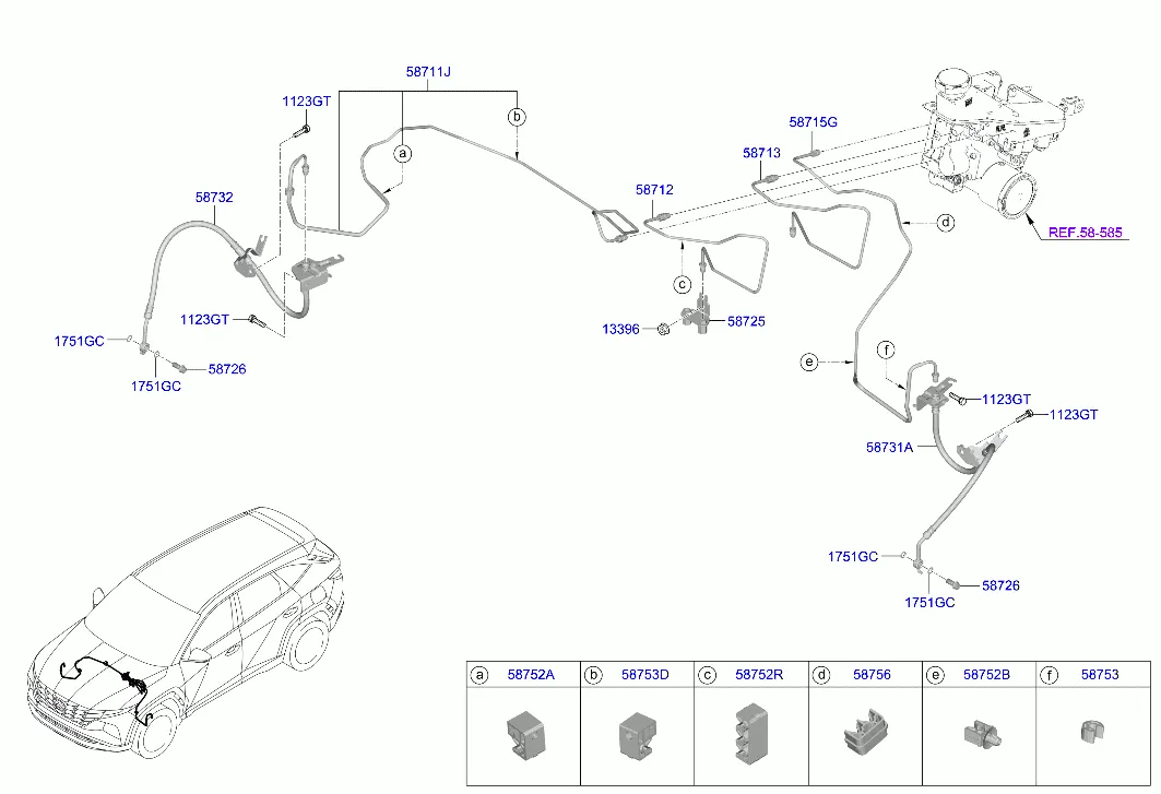 Трубопровод гидропривода тормозов