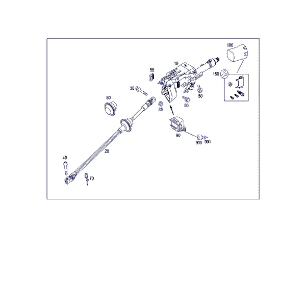 ТРУБЧ.СЕКЦИЯ РУЛ.КОЛОНКИ И РУЛ.ВАЛ