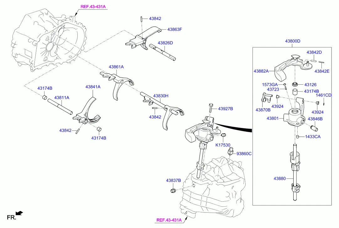 GEAR SHIFT CONTROL - MANUAL